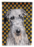 Scottish Deerhound Candy Corn Halloween Garden Flag Mailbox Decorative Yard Banner Outside Patio Artwork for Flower Beds, Garden Size, Multicolor
