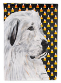 Great Pyrenees Candy Corn Halloween Garden Flag Mailbox Decorative Yard Banner Outside Patio Artwork for Flower Beds, Garden Size, Multicolor