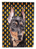 German Pinscher Candy Corn Halloween Garden Flag Mailbox Decorative Yard Banner Outside Patio Artwork for Flower Beds, Garden Size, Multicolor