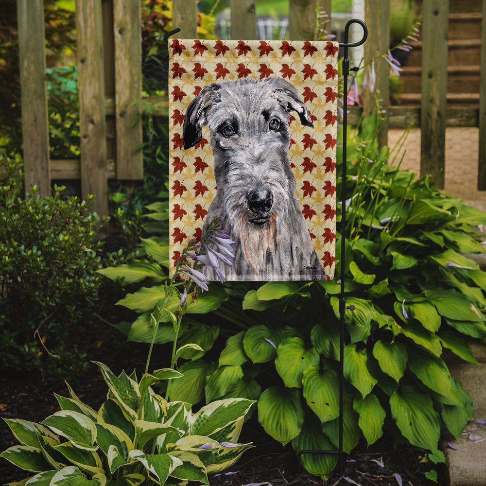 Scottish Deerhound Fall Leaves Garden Flag Mailbox Decorative Yard Banner Outside Patio Artwork for Flower Beds, Garden Size, Multicolor