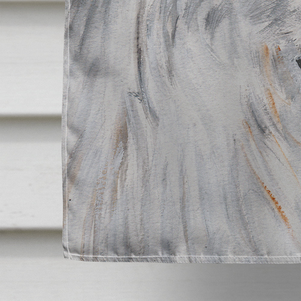 Great Pyrenees Fall Leaves House Flag 28x40 Porch Sleeve Pole Decorative Outside Yard Banner Artwork Wall Hanging, Polyester