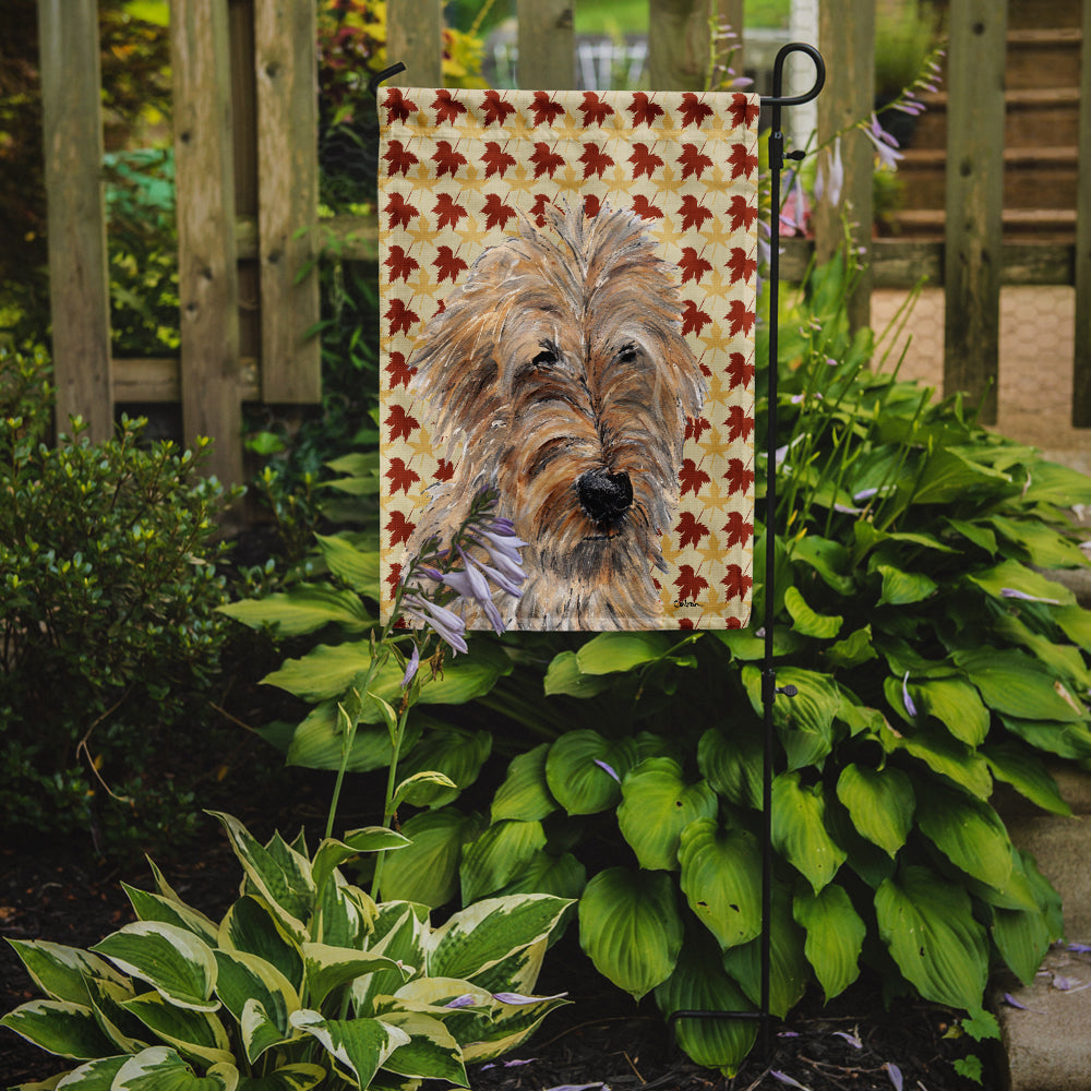 Golden Doodle 2 Fall Leaves Garden Flag Mailbox Decorative Yard Banner Outside Patio Artwork for Flower Beds, Garden Size, Multicolor