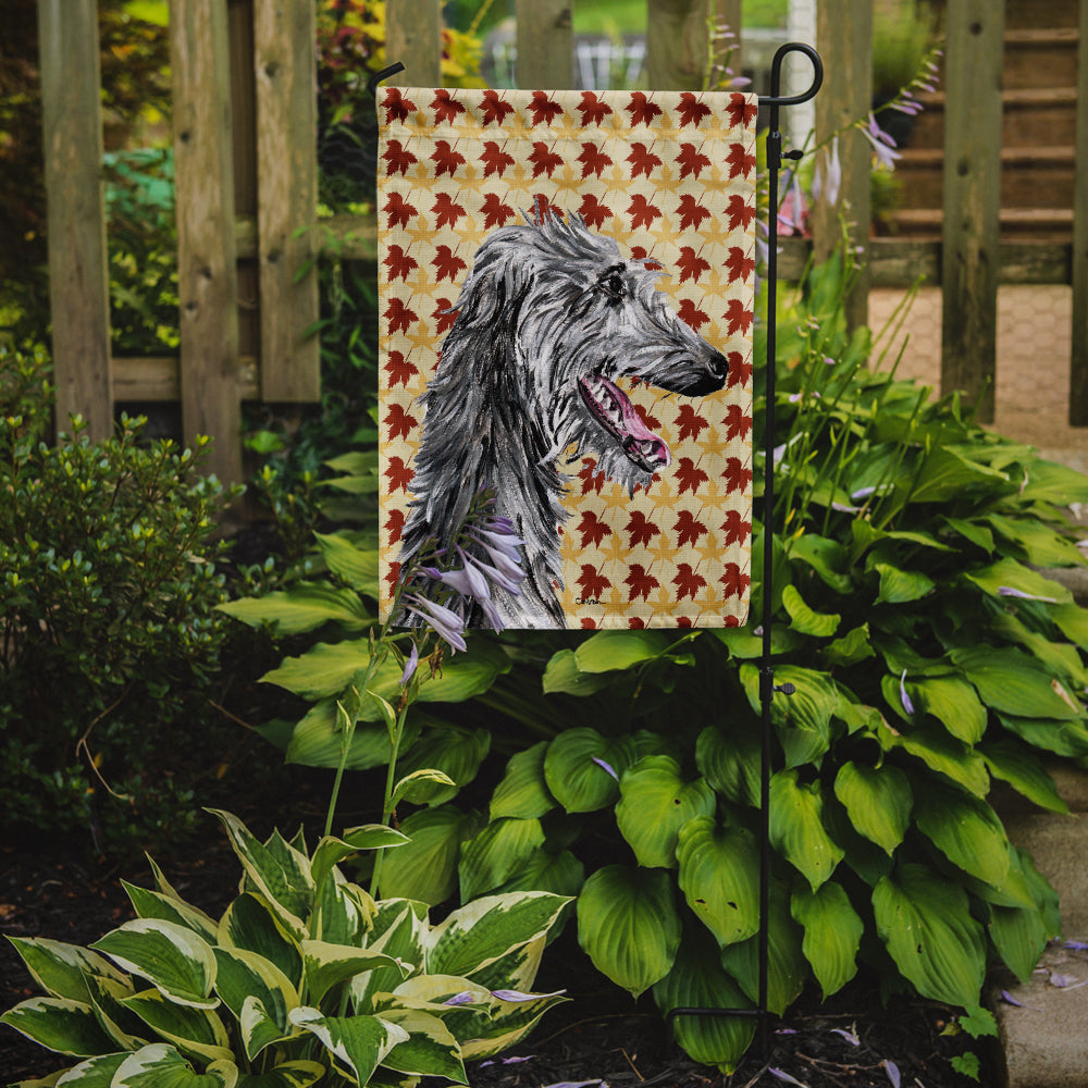 Scottish Deerhound Fall Leaves Garden Flag Mailbox Decorative Yard Banner Outside Patio Artwork for Flower Beds, Garden Size, Multicolor