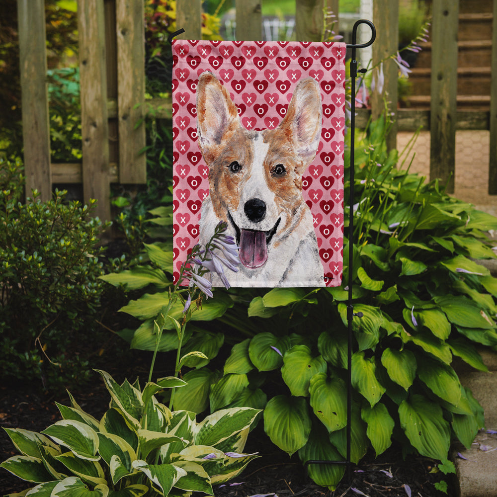 Cardigan Corgi Hearts and Love Garden Flag Mailbox Decorative Yard Banner Outside Patio Artwork for Flower Beds, Garden Size, Multicolor