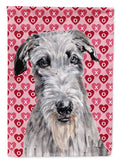 Scottish Deerhound Hearts and Love Garden Flag Mailbox Decorative Yard Banner Outside Patio Artwork for Flower Beds, Garden Size, Multicolor