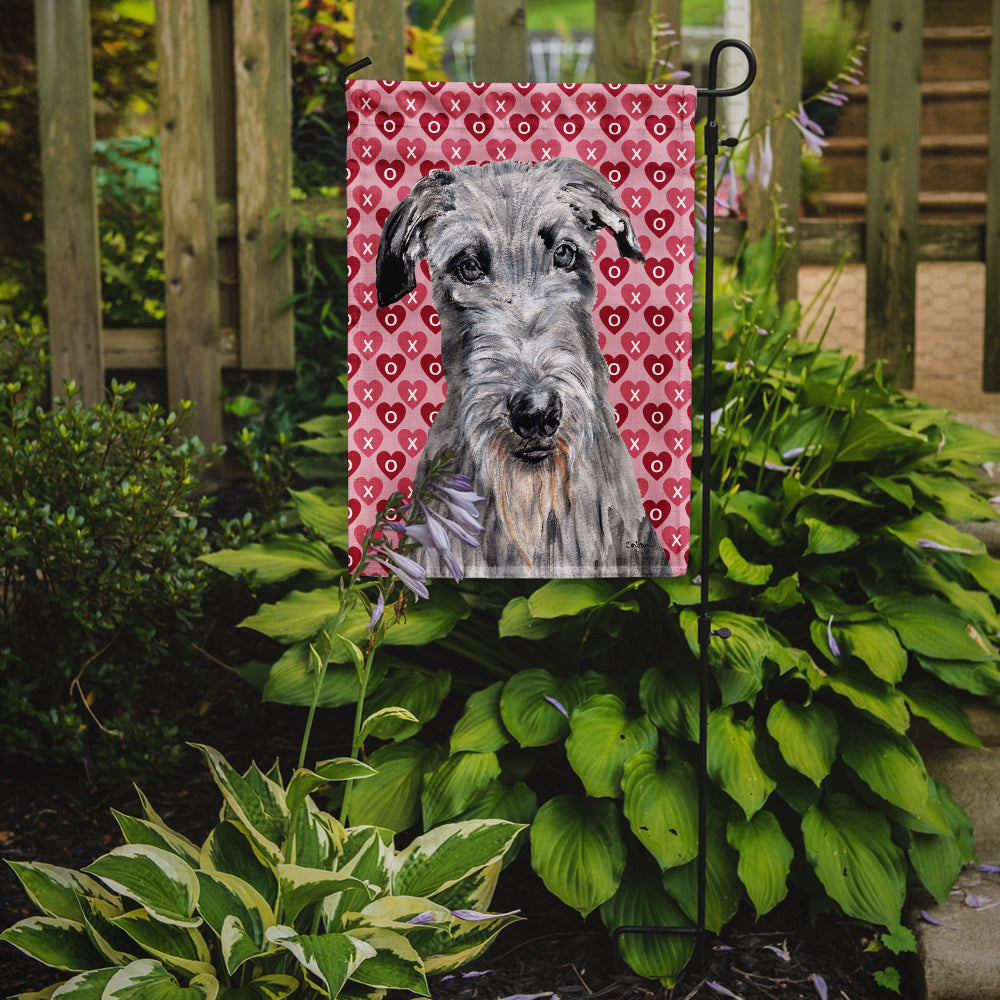 Scottish Deerhound Hearts and Love Garden Flag Mailbox Decorative Yard Banner Outside Patio Artwork for Flower Beds, Garden Size, Multicolor