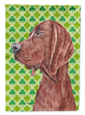 Redbone Coonhound Lucky Shamrock St. Patrick's Day Garden Flag Mailbox Decorative Yard Banner Outside Patio Artwork for Flower Beds, Garden Size, Multicolor