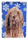 Otterhound Winter Snowflakes Garden Flag Mailbox Decorative Yard Banner Outside Patio Artwork for Flower Beds, Garden Size, Multicolor