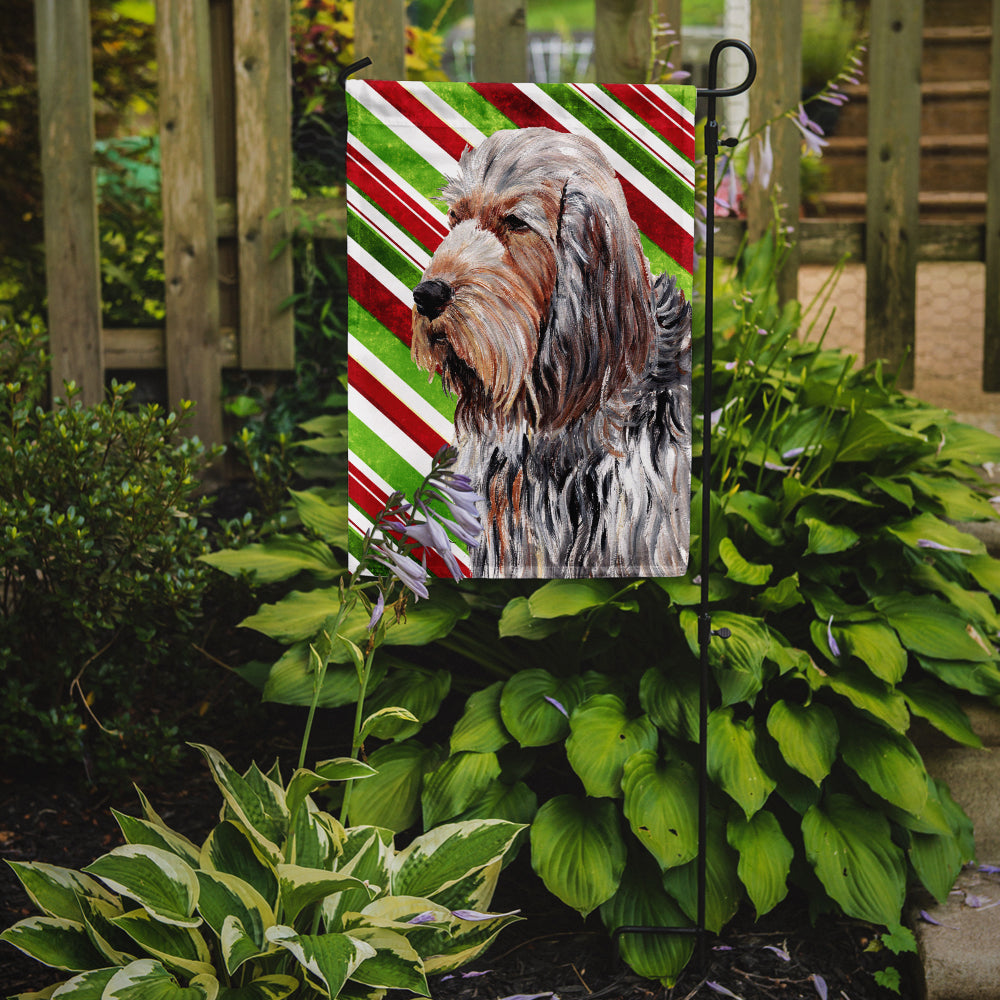 Otterhound Candy Cane Christmas Garden Flag Mailbox Decorative Yard Banner Outside Patio Artwork for Flower Beds, Garden Size, Multicolor