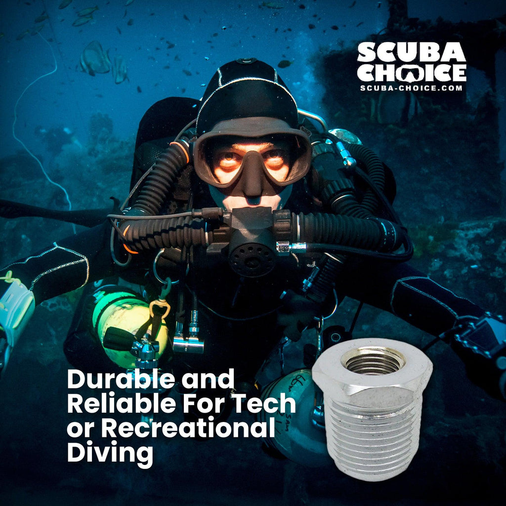 Scuba Diving Dive Female 1/4 NPT to Male Din Adapter Thread 300 BAR