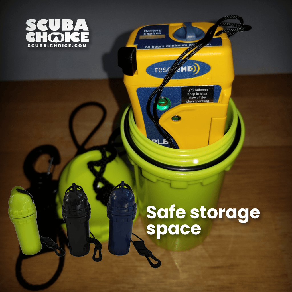 Scuba Diving Snorkeling Waterproof Cylindrical Dry Box with Clip