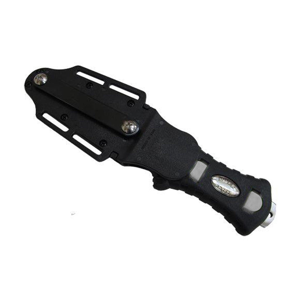 Scuba Diving Compact Black Stainless Steel Blunt Tip BCD Knife