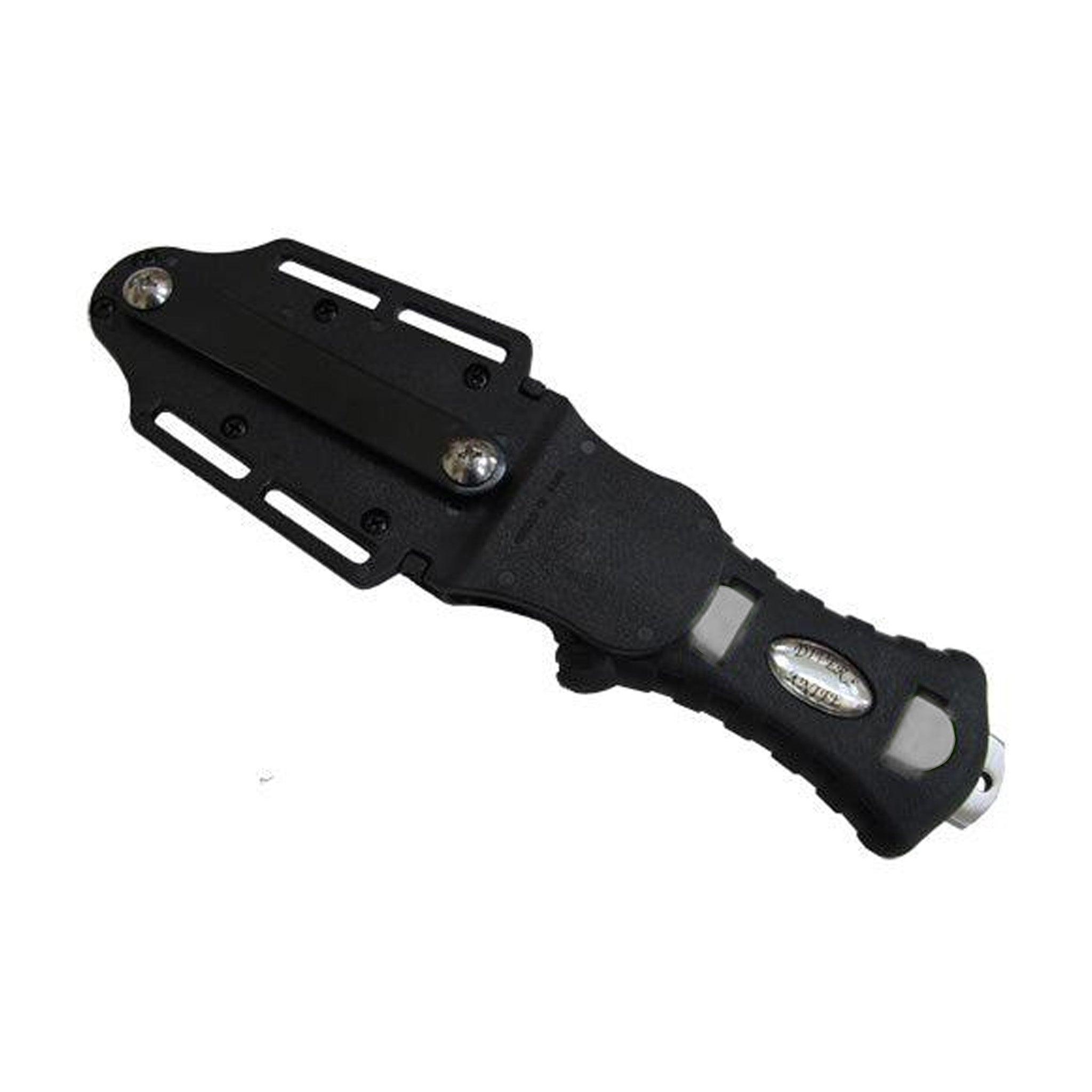 Scuba Diving Compact Black Stainless Steel Blunt Tip BCD Knife