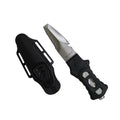 Scuba Diving Compact Black Stainless Steel Blunt Tip BCD Knife