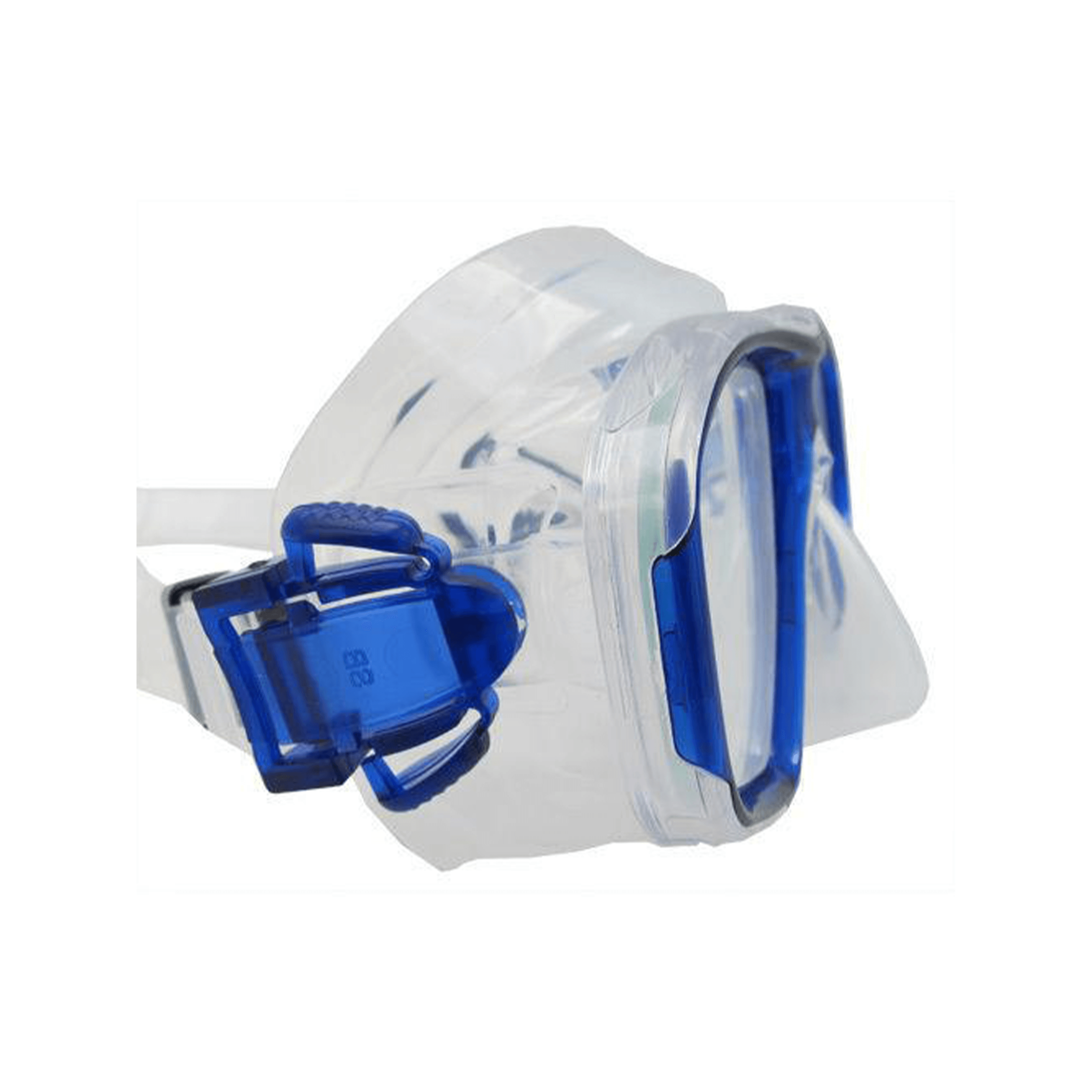 Palantic M36 Translucent Blue/Clear Silicone RX Nearsighted Lenses Dive/Snorkeling Mask
