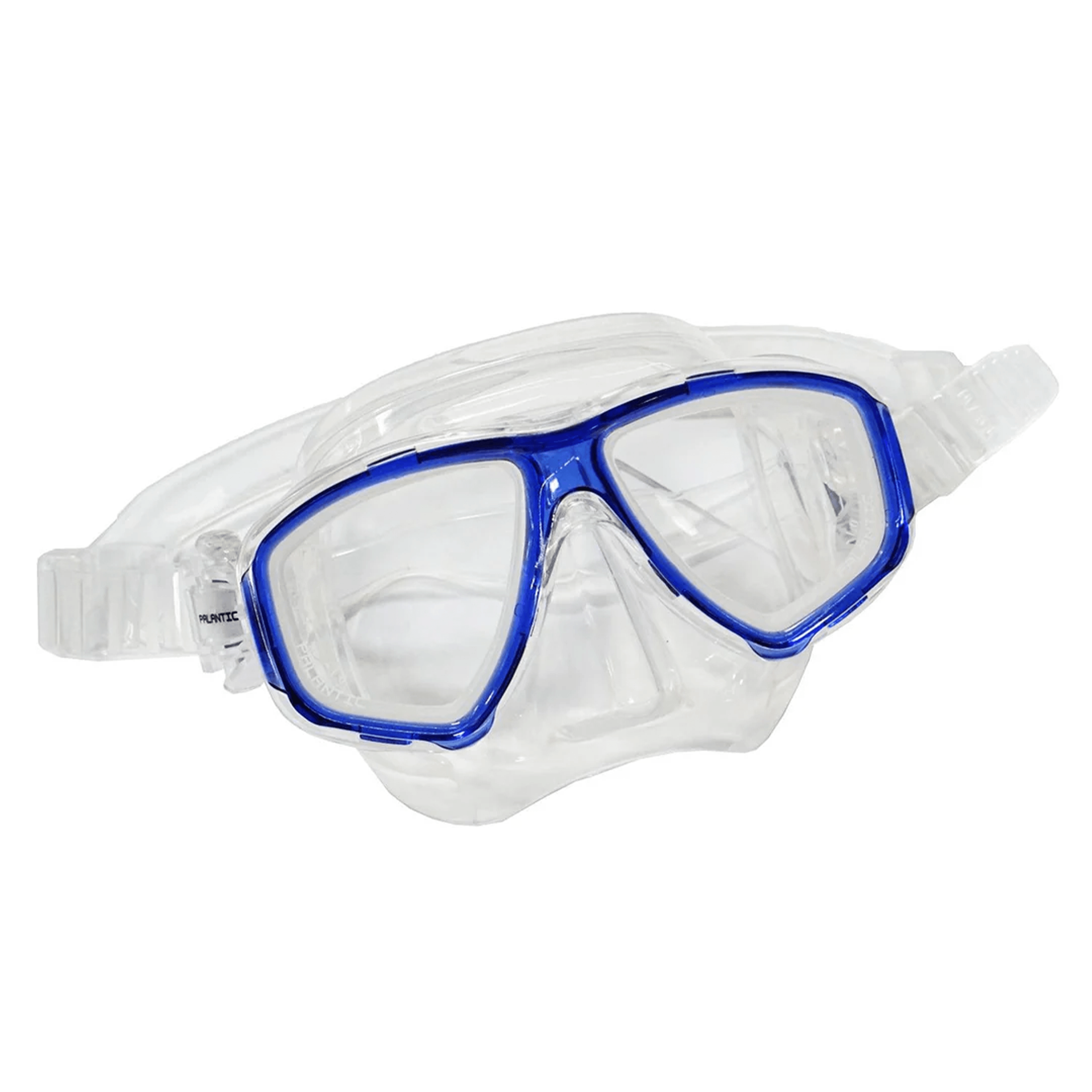 Palantic M36 Translucent Blue/Clear Silicone RX Nearsighted Lenses Dive/Snorkeling Mask