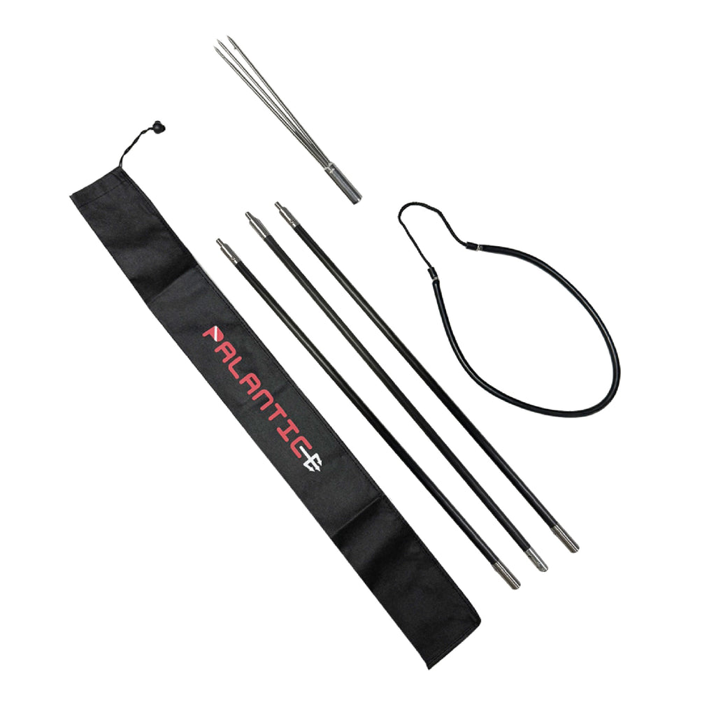 CARBON FIBER 7' Travel Spearfishing 3-Piece Pole Spear 3 Prong Paralyzer Tip