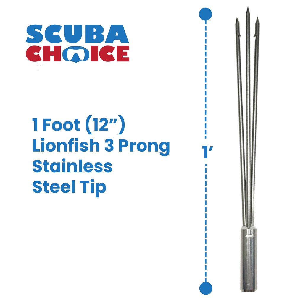 CARBON FIBER 7' Travel Spearfishing 3-Piece Pole Spear 3 Prong Paralyzer Tip