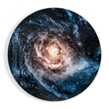 Blue Spiral Galaxy Glass Wall Art