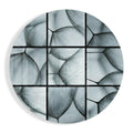 Dandelion Seed Macro Gray Glass Wall Art
