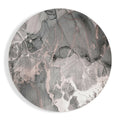 Gray Rose Gold Marble Glass Wall Art