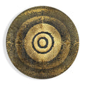 Gold Bullseye Sunburst Glass Wall Art