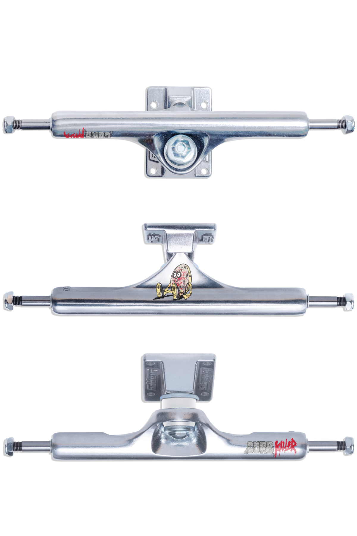 SLAPPY ST1 Inverted Curb Killer 10" Skateboard Trucks