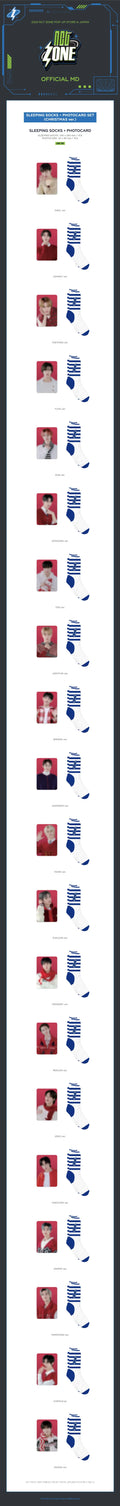 NCT - NCT Zone Pop Up Store In Japan Official MD Sleeping Socks + Photocard Set Christmas Ver