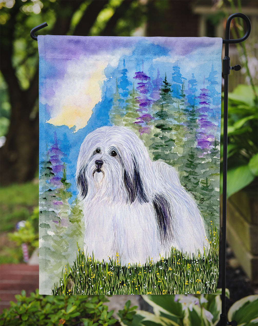 Havanese Garden Flag Mailbox Decorative Yard Banner Outside Patio Artwork for Flower Beds, Garden Size, Multicolor