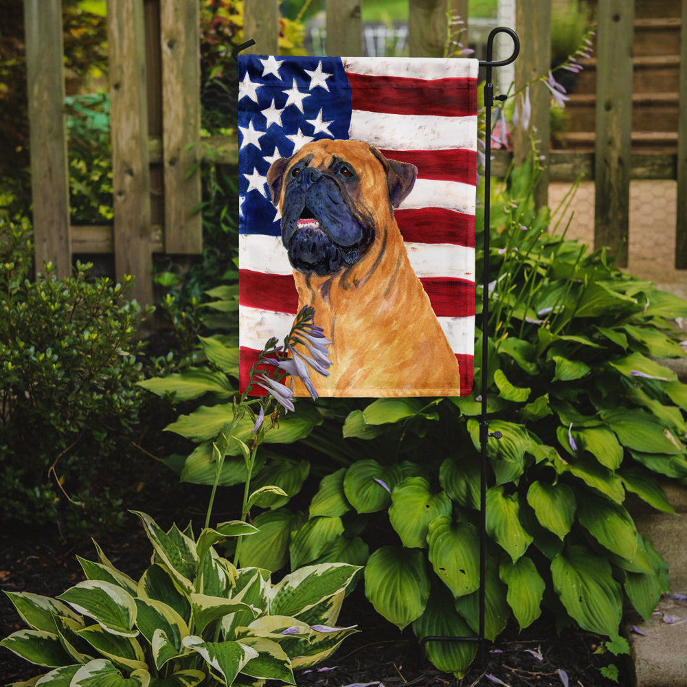 USA American Flag with Bullmastiff Garden Flag Mailbox Decorative Yard Banner Outside Patio Artwork for Flower Beds, Garden Size, Multicolor