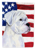 USA American Flag with Boxer Garden Flag Mailbox Decorative Yard Banner Outside Patio Artwork for Flower Beds, Garden Size, Multicolor