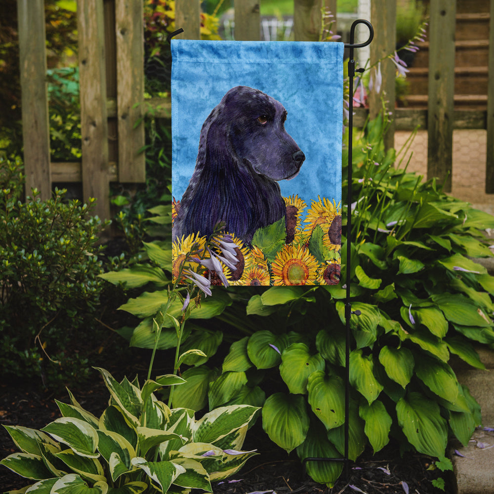 Cocker Spaniel in Summer Flowers Garden Flag Mailbox Decorative Yard Banner Outside Patio Artwork for Flower Beds, Garden Size, Multicolor