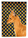 Min Pin Candy Corn Halloween Portrait Garden Flag Mailbox Decorative Yard Banner Outside Patio Artwork for Flower Beds, Garden Size, Multicolor