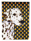 Dalmatian Candy Corn Halloween Portrait Garden Flag Mailbox Decorative Yard Banner Outside Patio Artwork for Flower Beds, Garden Size, Multicolor