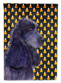 Cocker Spaniel Candy Corn Halloween Portrait Garden Flag Mailbox Decorative Yard Banner Outside Patio Artwork for Flower Beds, Garden Size, Multicolor