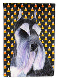 Schnauzer Candy Corn Halloween Portrait Garden Flag Mailbox Decorative Yard Banner Outside Patio Artwork for Flower Beds, Garden Size, Multicolor
