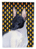 Rat Terrier Candy Corn Halloween Portrait Garden Flag Mailbox Decorative Yard Banner Outside Patio Artwork for Flower Beds, Garden Size, Multicolor