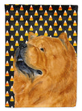 Chow Chow Candy Corn Halloween Portrait Garden Flag Mailbox Decorative Yard Banner Outside Patio Artwork for Flower Beds, Garden Size, Multicolor