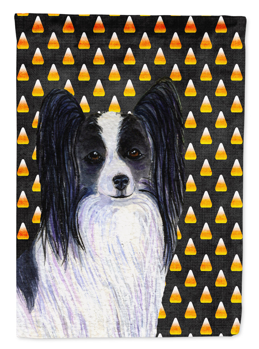 Papillon Candy Corn Halloween Portrait Garden Flag Mailbox Decorative Yard Banner Outside Patio Artwork for Flower Beds, Garden Size, Multicolor
