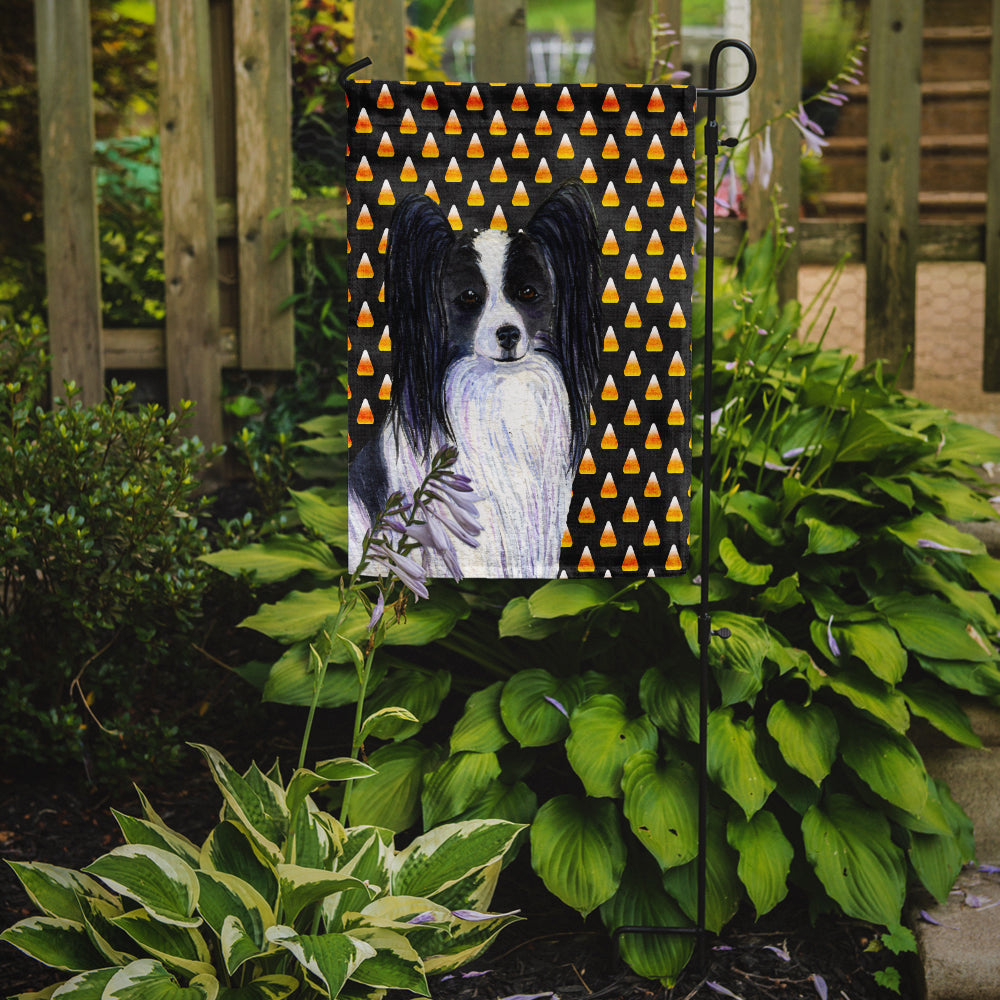 Papillon Candy Corn Halloween Portrait Garden Flag Mailbox Decorative Yard Banner Outside Patio Artwork for Flower Beds, Garden Size, Multicolor
