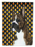 Boxer Candy Corn Halloween Portrait Garden Flag Mailbox Decorative Yard Banner Outside Patio Artwork for Flower Beds, Garden Size, Multicolor
