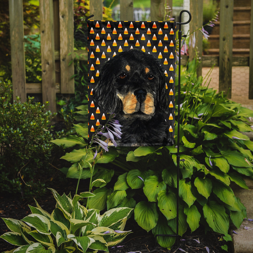 Gordon Setter Candy Corn Halloween Portrait Garden Flag Mailbox Decorative Yard Banner Outside Patio Artwork for Flower Beds, Garden Size, Multicolor