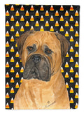 Bullmastiff Candy Corn Halloween Portrait Garden Flag Mailbox Decorative Yard Banner Outside Patio Artwork for Flower Beds, Garden Size, Multicolor