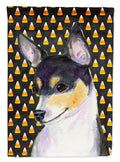 Chihuahua Candy Corn Halloween Portrait Garden Flag Mailbox Decorative Yard Banner Outside Patio Artwork for Flower Beds, Garden Size, Multicolor