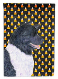Akita Candy Corn Halloween Portrait Garden Flag Mailbox Decorative Yard Banner Outside Patio Artwork for Flower Beds, Garden Size, Multicolor