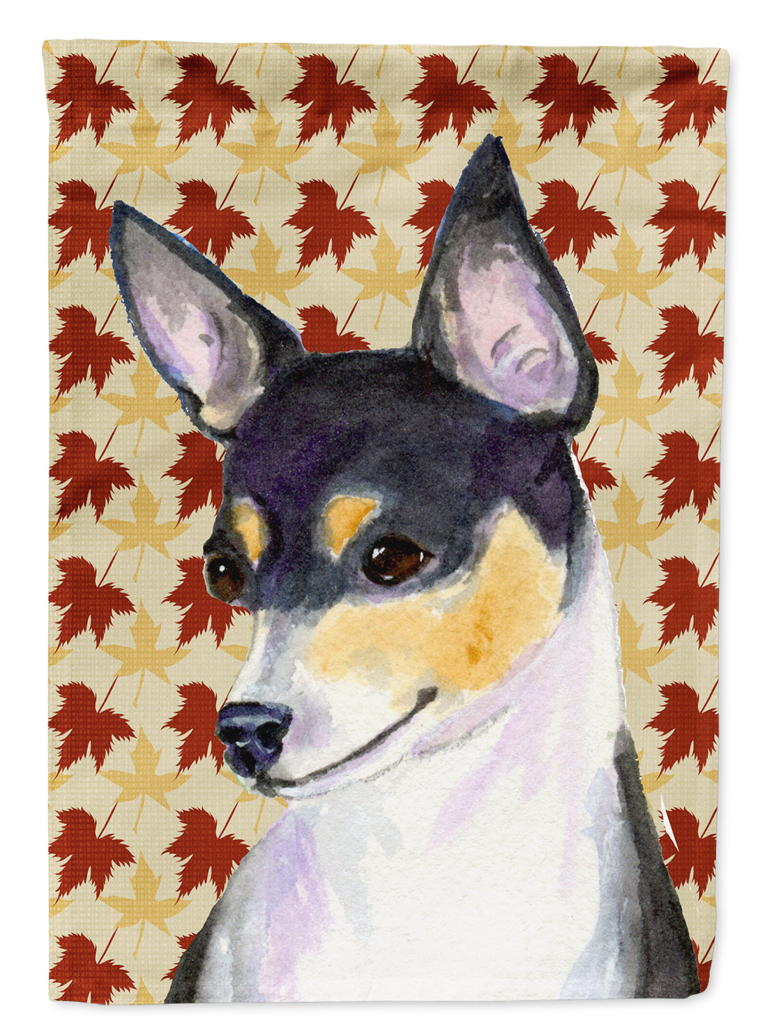 Chihuahua Fall Leaves Portrait Garden Flag Mailbox Decorative Yard Banner Outside Patio Artwork for Flower Beds, Garden Size, Multicolor