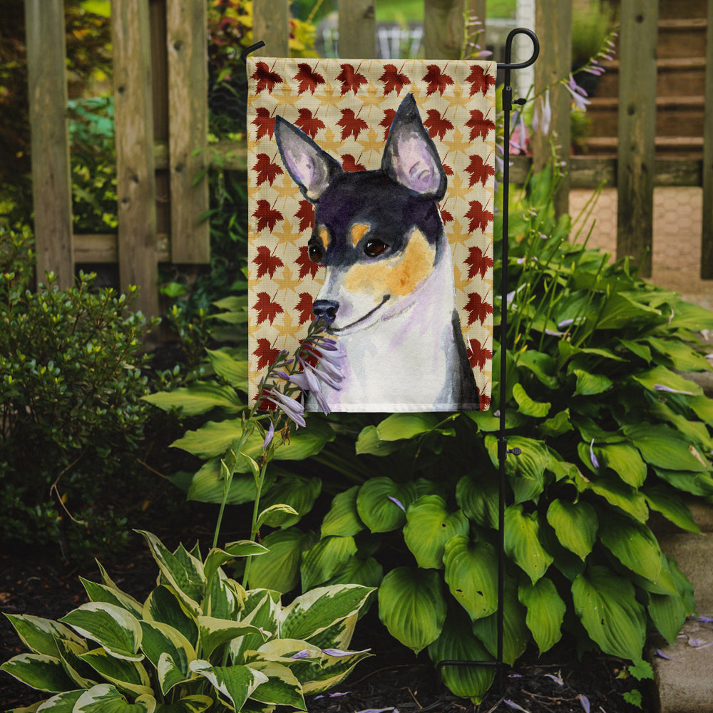 Chihuahua Fall Leaves Portrait Garden Flag Mailbox Decorative Yard Banner Outside Patio Artwork for Flower Beds, Garden Size, Multicolor