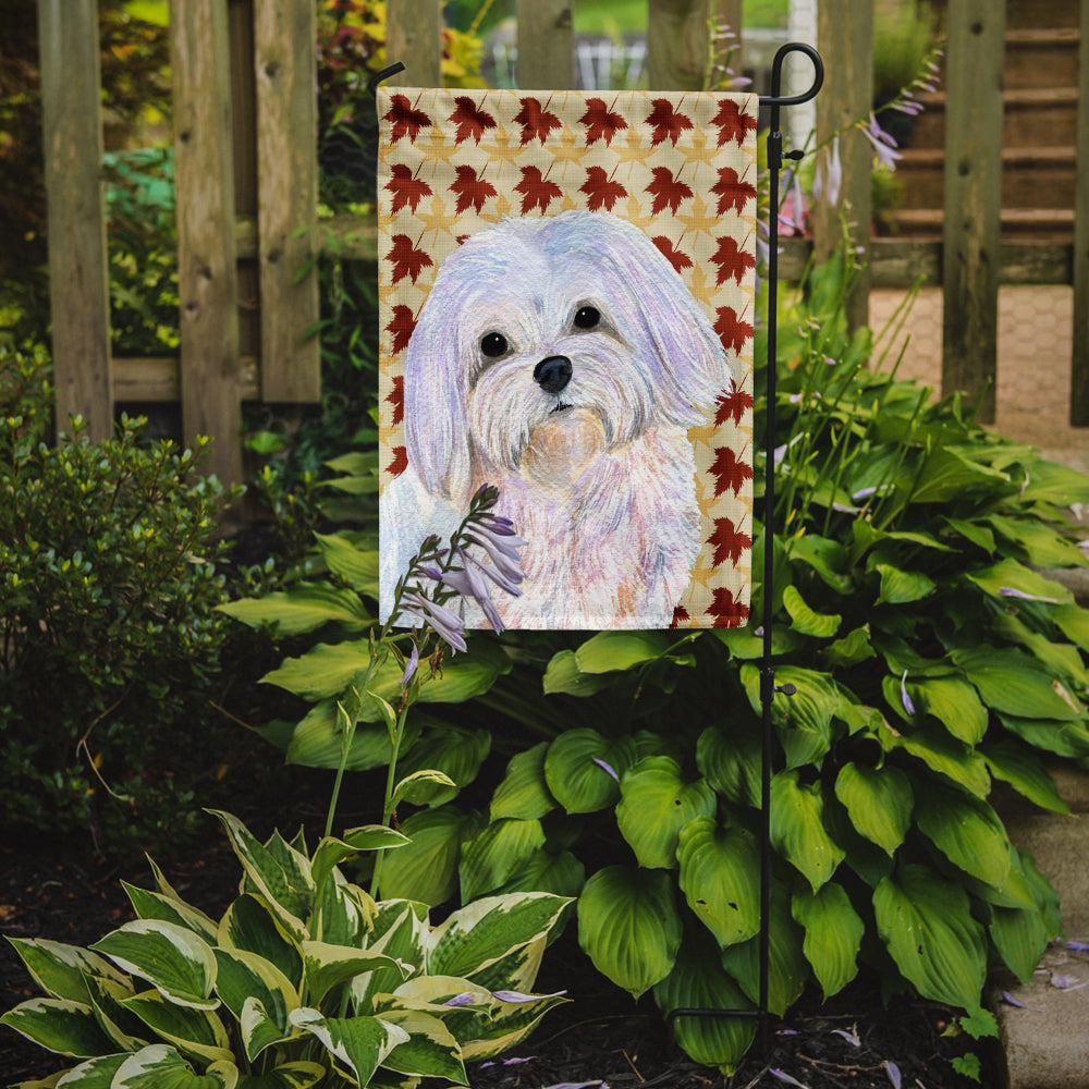 Maltese Fall Leaves Portrait Garden Flag Mailbox Decorative Yard Banner Outside Patio Artwork for Flower Beds, Garden Size, Multicolor