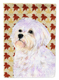 Maltese Fall Leaves Portrait Garden Flag Mailbox Decorative Yard Banner Outside Patio Artwork for Flower Beds, Garden Size, Multicolor