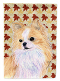 Chihuahua Fall Leaves Portrait Garden Flag Mailbox Decorative Yard Banner Outside Patio Artwork for Flower Beds, Garden Size, Multicolor